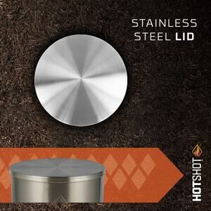 Fire Pit Lid - Stainless Steel - 15 inch for HotShot Homestead Smokless Fire Pit